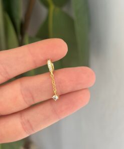 Robeni Gold Halka tekli küpe