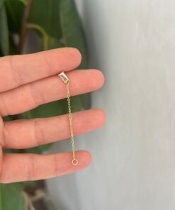 Musse zincir ekli Gold Çelik Piercing