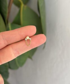 Rotund Gold Çelik Piercing