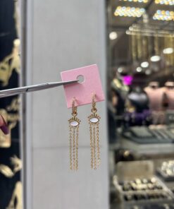 Zincirli Göz Sallantılı Küpe