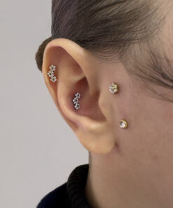 Çiçek Yay Model Titanyum Piercing