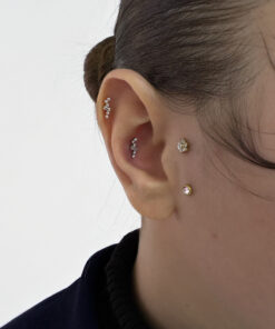 Zikzak Model Titanyum Piercing