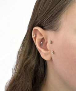 Kalp Detaylı Model Titanyum Piercing