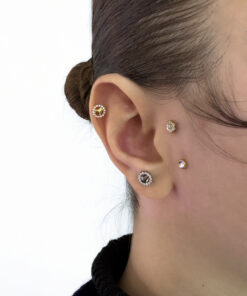 Kalp Detaylı Titanyum Piercing