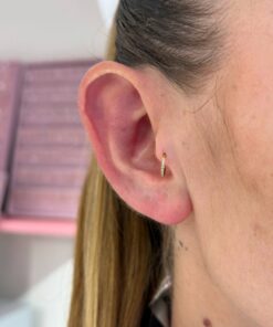 Tam Tur Taşlı Halka Piercing