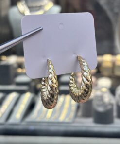 Burma Halka Gold Küpe