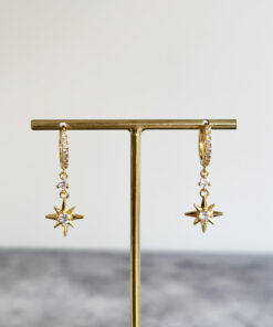 Gold Sallantılı Taşlı Kutup Yıldızı