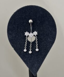 Üç Çiçek Göbek Piercing