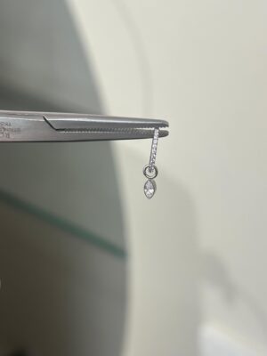Sallantılı Damla Titanyum Halka Piercing