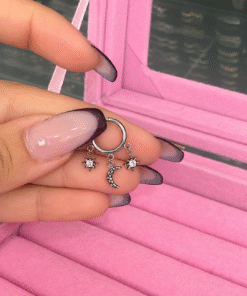 Sallantılı Silver Daith Piercing