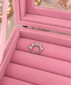 Kristal Taç Daith Silver Piercing