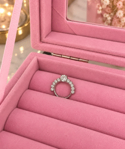 Halo Taşlı Daith Silver Piercing