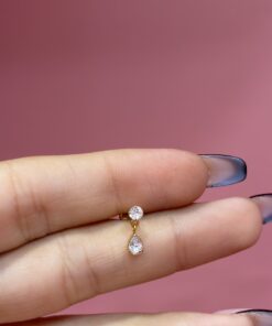 Sallantılı Çelik Gold Piercing