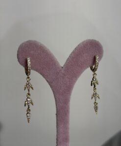 Sallantılı Gold Küpe
